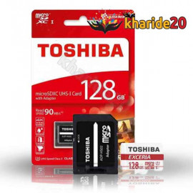قیمت عمده رم میکرو اس دی توشیبا Toshiba - همراه با خشاب ظرفیت: 128GB سرعت 90MB