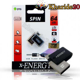 فلش X-ENERGY  SPIN 64GB OTG گارانتی IPM