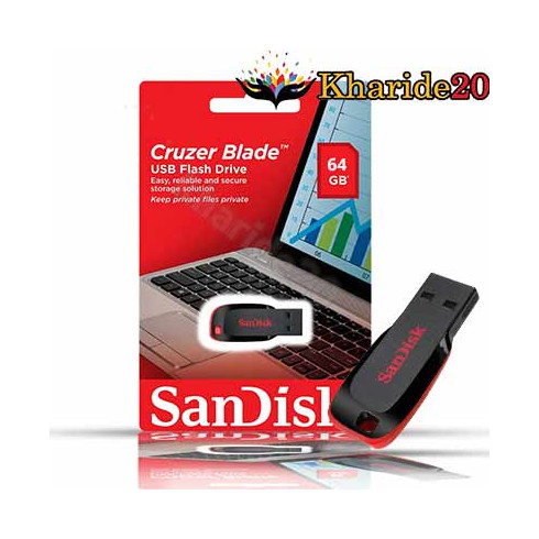 فلش مموری سن دیسک 64 گیگابایت Sandisk Blade