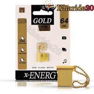 قیمت روز فلش مموری X-ENERGY GOLD USB 3.0 64GB  گارانتی   IPM