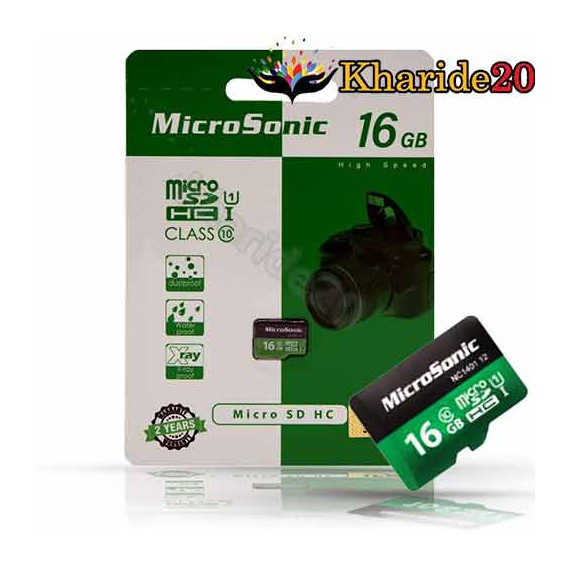 قیمت امروز مموری موبایل وکارت حافظه 16گیگ میکروسونیک | MicroSonic 16GB IPM