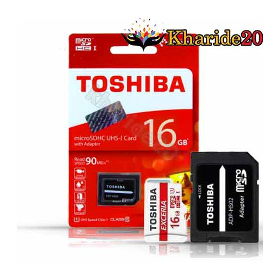 رم میکرو توشیبا حرفه ای با خشاب  Toshiba 16GB 90MB
