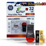 عمده فروشی کارت حافظه ویکومن 32GB سرعت 90MB/S 600X به همراه رم ریدر