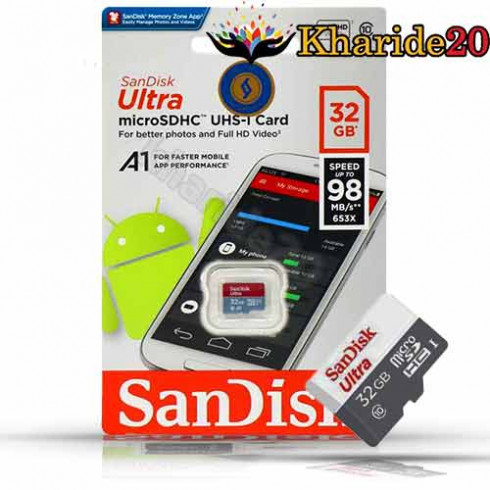 پخش عمده رم کارتی  32 گیگ Sandisk مدل Ultra