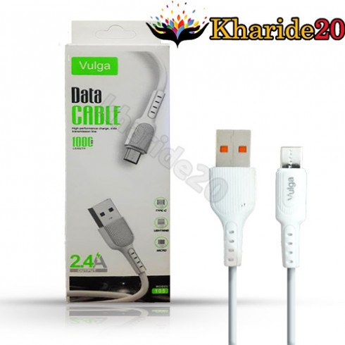 کابل شارژر و انتقال دیتا Type-C برند vulga مدل 105