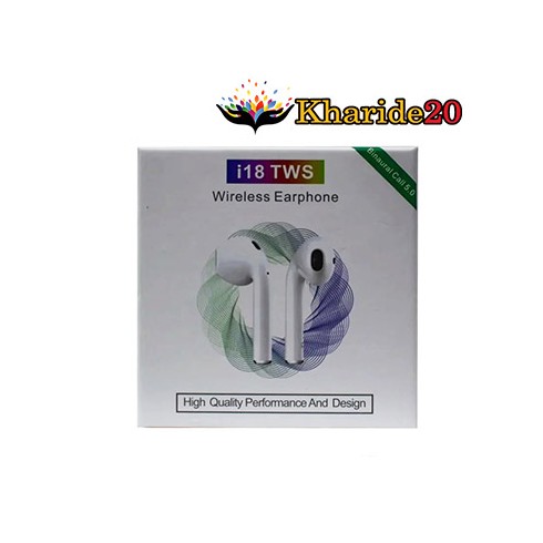 قیمت ایرپاد مدل i18 TWS بلوتوثی جعبه سفید بزرگ (پلمب- بدون گارانتی)