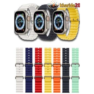 قیمت عمده بند ساعت هوشمند APPLE WATCH مدل OCEAN BAND 45/49MM