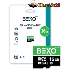 فروش عمده انواع رم میکرو اس دی بکسو من شانزده گیگ BEXO MAN 533X