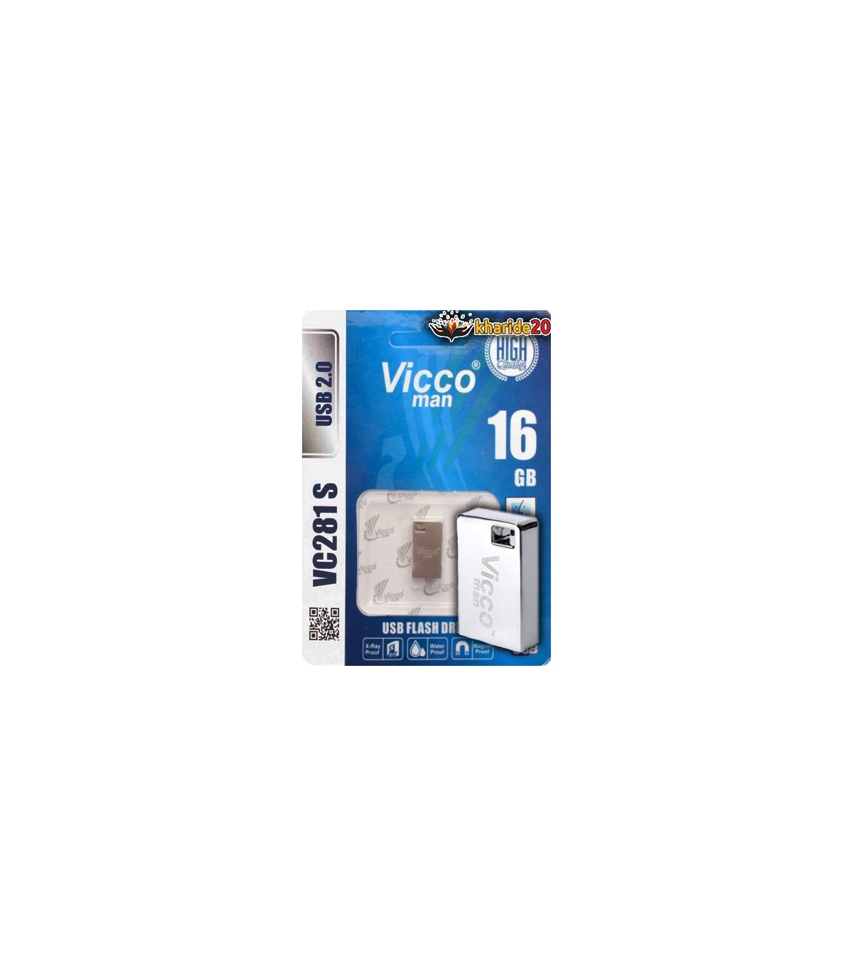 فروش عمده فلش 16 گیگ ویکومن مدل VC281S | خرید 20