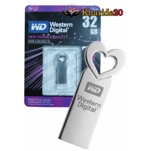 فلش مموری 32 گیگ WESTERN DIGITAL مدل LOVE SILVER (گارانتی مادام العمر)