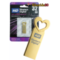 فلش مموری 32 گیگ WESTERN DIGITAL مدل LOVE GOLD (گارانتی مادام العمر)