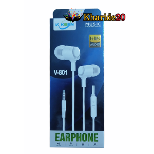 خرید عمده هندزفری سیم دار V.KEEN مدل V-801
