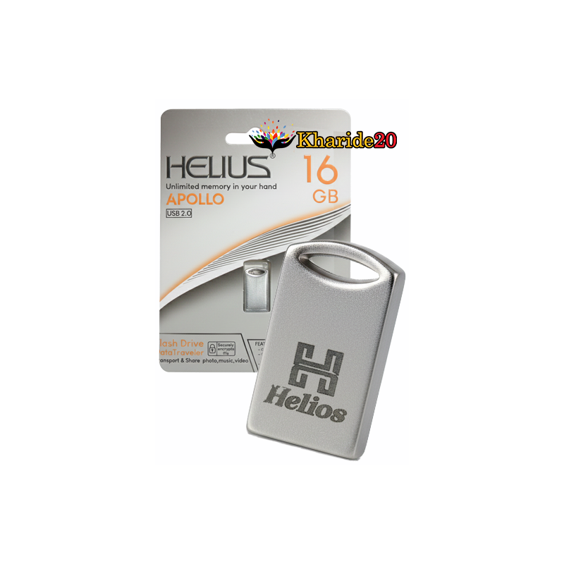 فلش مموری 16 گیگ HELIOS مدل APOLLO تایوان مدل HSS-03 ( گارانتی مادام العمر )