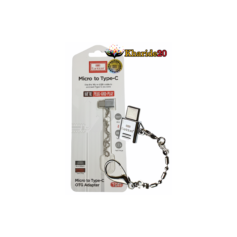 قیمت فروش عمده تبدیل MICRO به TYPE-C برند EARLDOM مدل TC03