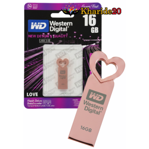 فلش مموری 16 گیگ WESTERN DIGITAL مدل LOVE ROSE GOLD (گارانتی مادام العمر)
