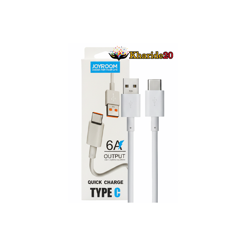 قیمت کابل فست شارژ 6A TYPE-C مدل JOYROOM