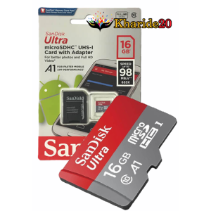 قیمت رم 16 گیگ SANDISK ULTRA 98MB/s 533x با خشاب
