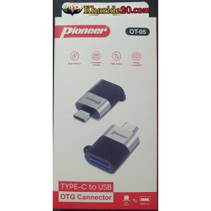 تبدیل OTG Type-c سرعت بالا Pioneer مدل OT-05