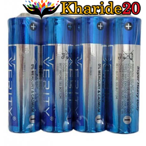 باتری قلمی   1.5V AA VERITY مدل R6P در پک چهارتایی
