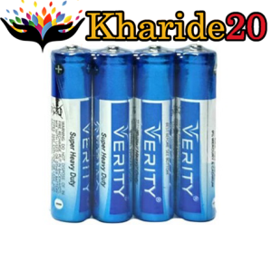 باتری نیم قلمی   1.5V AAA VERITY مدل R03 در پک چهارتایی
