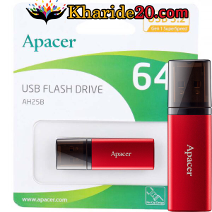 فلش 64 گیگ Apacer AH25B RED USB3.2