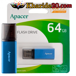 فلش 64 گیگ Apacer مدل AH25C Blue USB3.2
