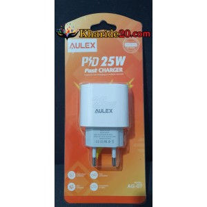 کلگی شارژر 25 وات AULEX Type-c مدل AG-07
