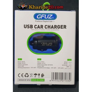 قیمت عمده شارژر فندکی GFUZ مدل CR-57 QC3.0