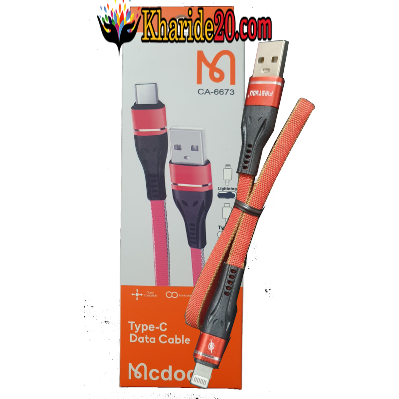 کابل پاور بانک کنفی تخت آیفونی MCDODO مدل CA-6673