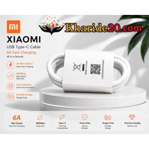قیمت همکاری کابل شارژ Type-c Quick Charge Xiaomi  ثانیه شمار اصلی