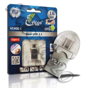 فلش مموری Type-C USB 3.1 VICCO 16GB VC400 S