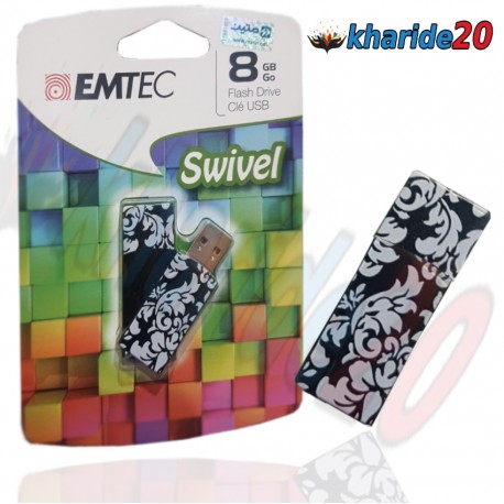 فلش  مموری 8گيگ طرح اسلیمی  EMTEC -SWIVEL
